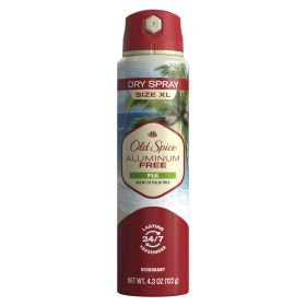 Old Spice Men's Aluminum Free Dry Spray, Fiji, 4.3 oz