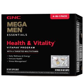 GNC Mega Multivitamin & Vitality Vitapak for Men