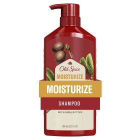 Old Spice Moisturize Shampoo for Men with Shea Butter, All Hair Types, 22 fl oz