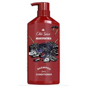 Old Spice Men's Shampoo for Men, Night Panther, All Hair Types, 21.9 fl oz