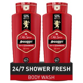 Old Spice Red Collection Swagger Scent Men's Body Wash, 24 fl oz, Pack of 2 (48 fl oz Total)