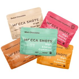 Mocca Shots Energy Gummies with Caffeine | 12-Pack - Variety Box