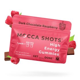 Mocca Shots Energy Gummies with Caffeine (Flavor: Mocca Shots Dark Chocolate Raspberry)