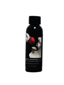 Earthly Body Edible Massage Oil Strawberry 2oz (SKU: EBMSE203)