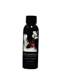 Earthly Body Edible Massage Oil Cherry 2oz (SKU: EBMSE201)