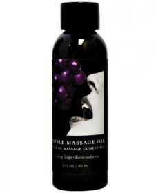 Earthly Body Edible Massage Oil Grape 2oz (SKU: TCN-7750-207)